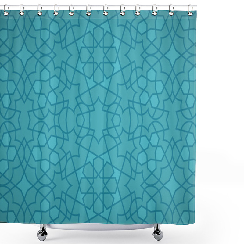 Personality  Turquoise Ottoman Pattern Shower Curtains