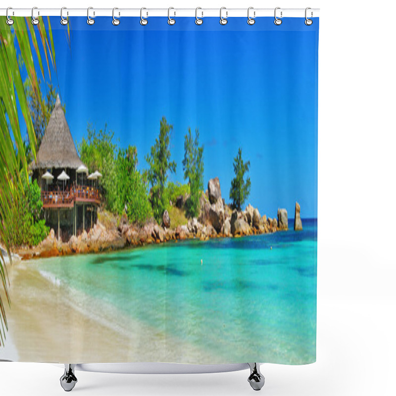 Personality  Beautiful Seychelles Islands Shower Curtains