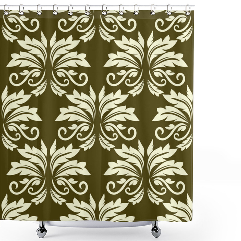 Personality  Floral Seamless Arabesque Pattern Shower Curtains