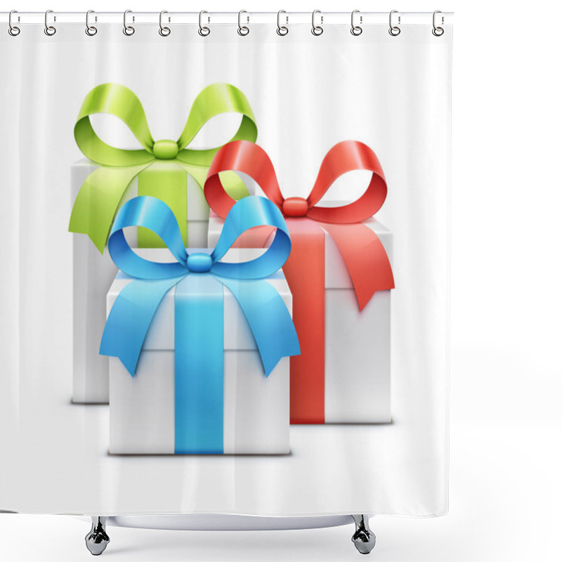 Personality  Gift Boxes Shower Curtains