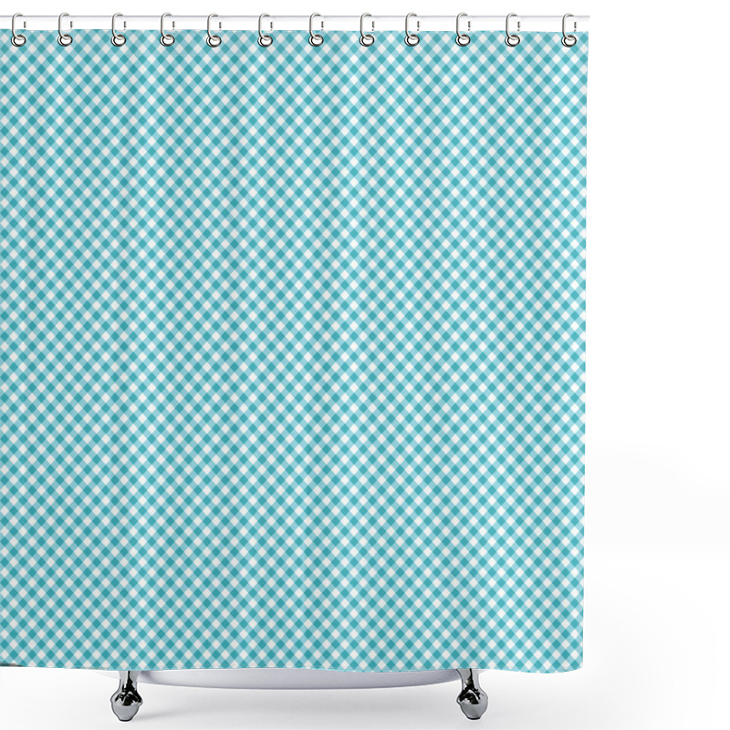 Personality  Blue Tablecloth Pattern  Shower Curtains