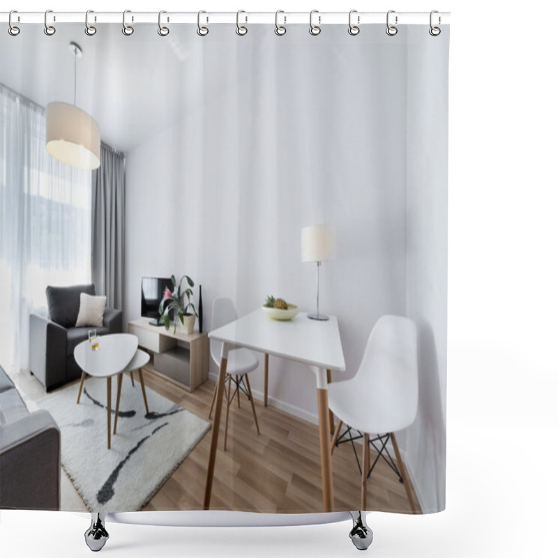 Personality  Modern Interior Design Room In Scandinavian Style Shower Curtains