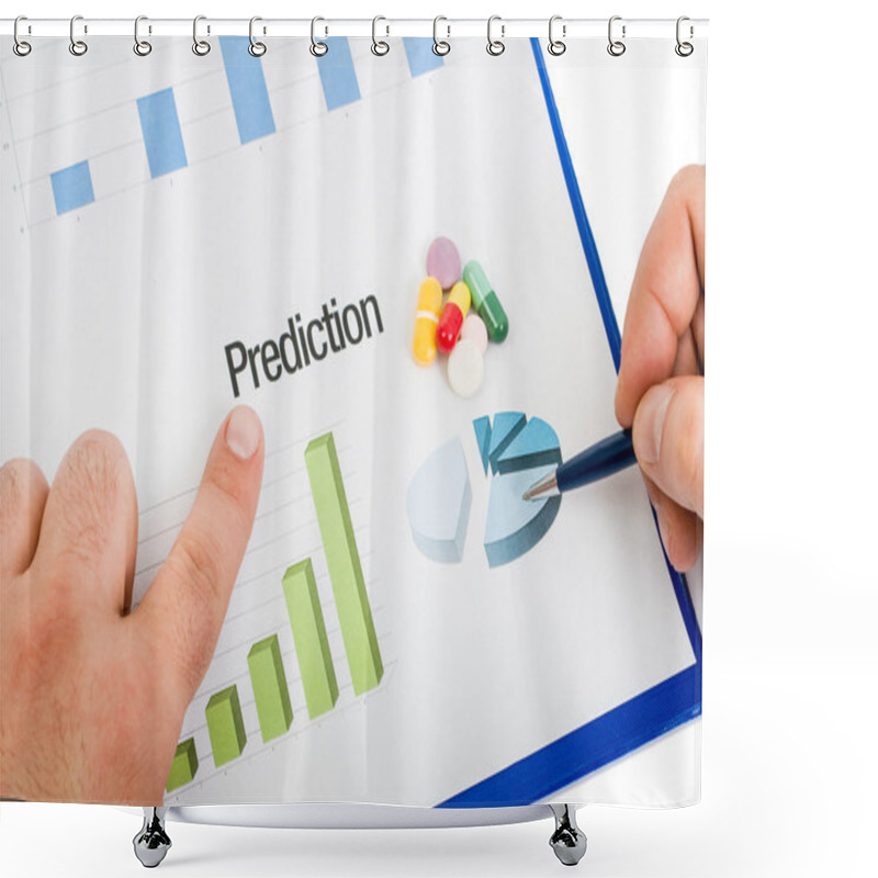 Personality  Medicinal Pills Sales Prediction Chart Shower Curtains