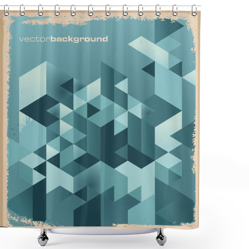 Personality  Abstract Retro Background Shower Curtains