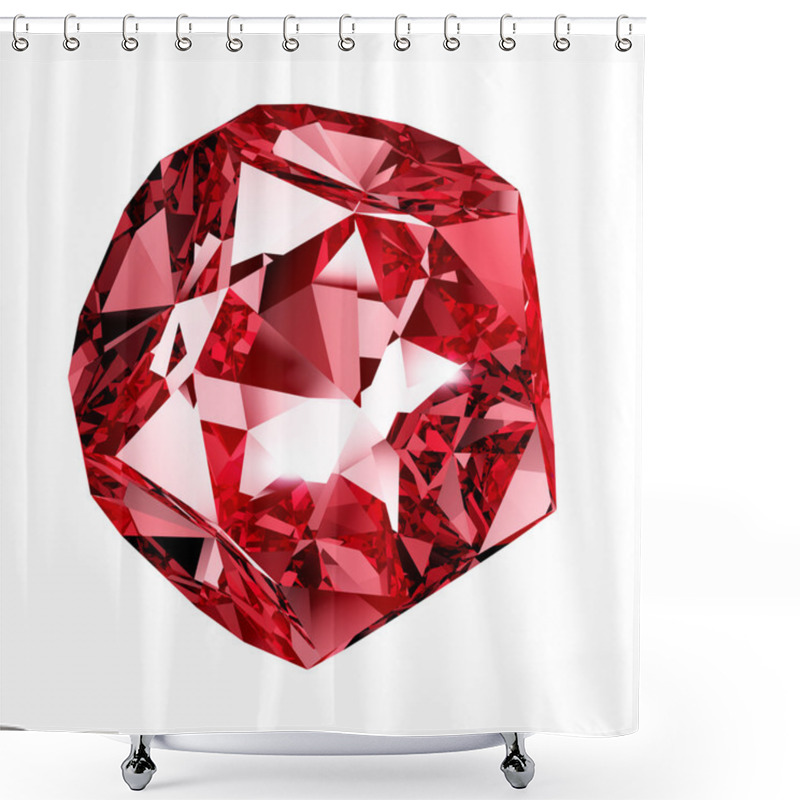 Personality  Red Crystal Shower Curtains