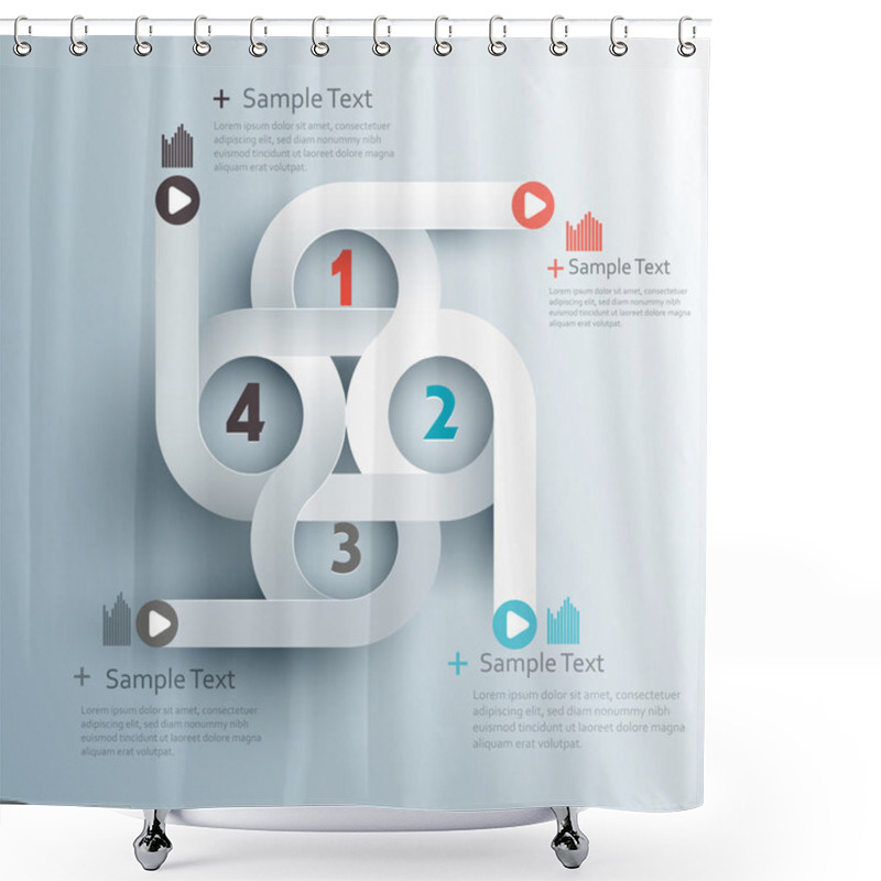 Personality  Modern Design Template Design Shower Curtains