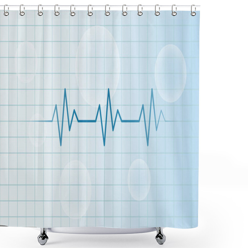 Personality  Medical Health Care Heart Lifeline Background Shower Curtains