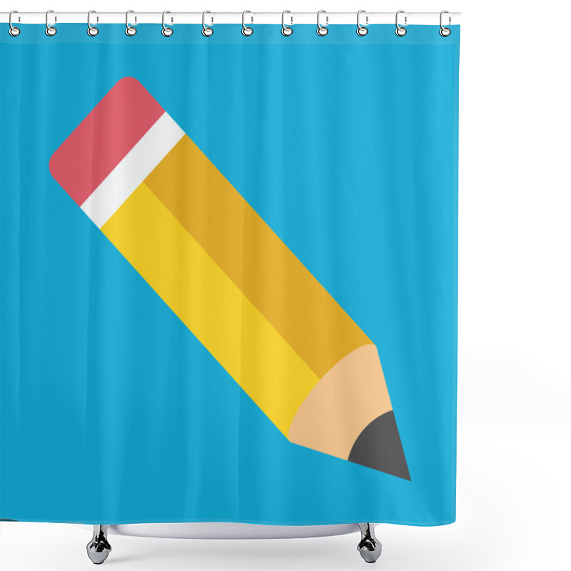 Personality  Vector Pencil Icon Shower Curtains