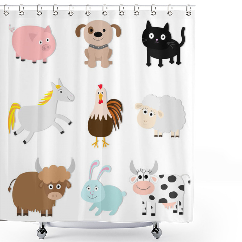 Personality  Farm Animals Set Shower Curtains