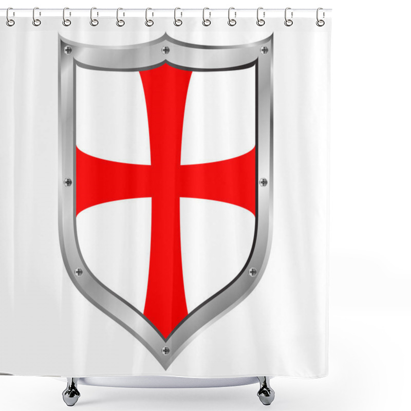 Personality  Knights Templar Shield Shower Curtains