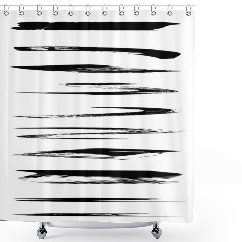 Personality   Creative Brush Strokes Shower Curtains