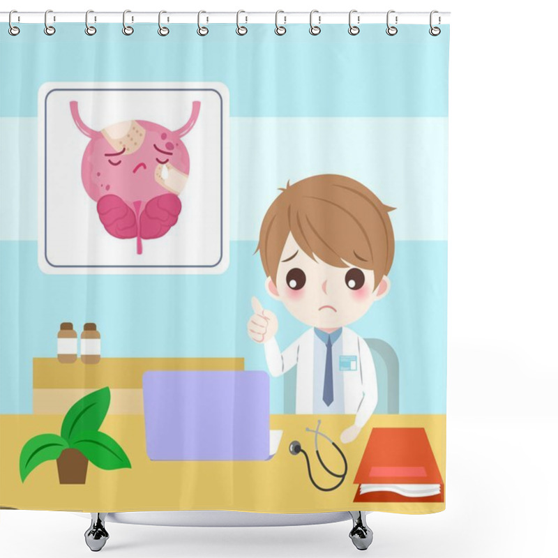 Personality  Doctor With Prostate Shower Curtains