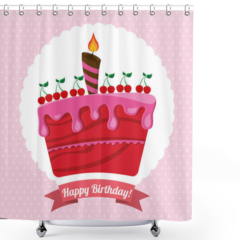 Personality  Birthday Design Shower Curtains