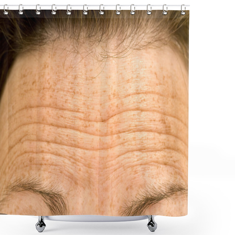 Personality  Wrinkled Forehead Worried Concept Shower Curtains