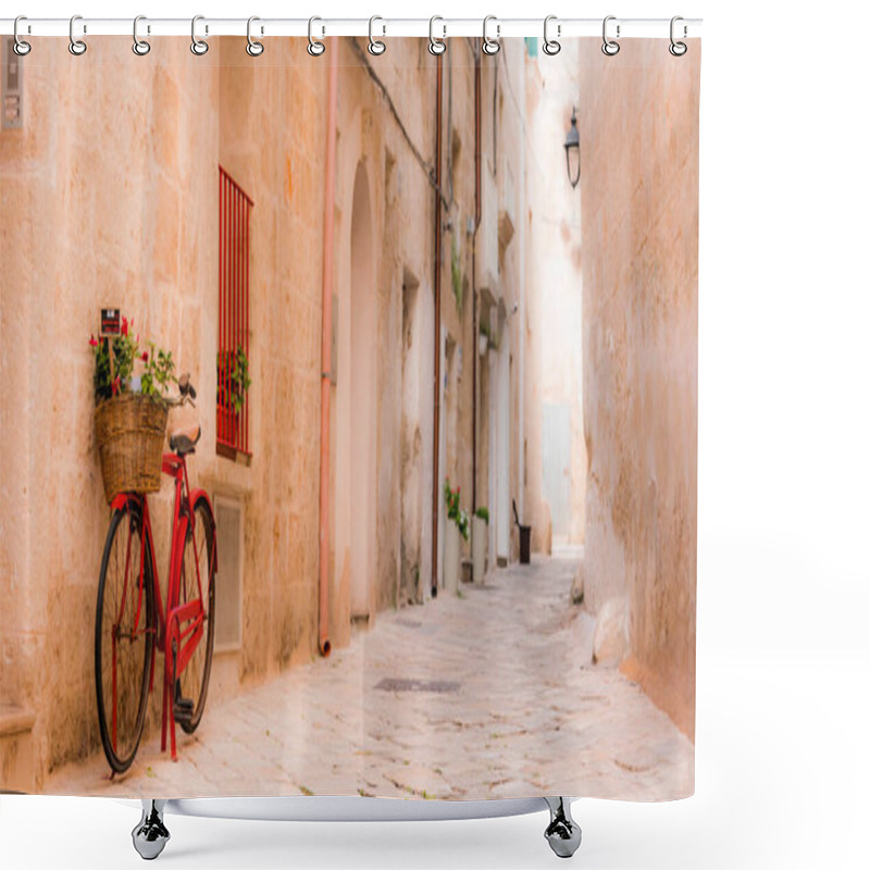 Personality  Historic Architecture Of Monopoli, Apulia, Italy Shower Curtains