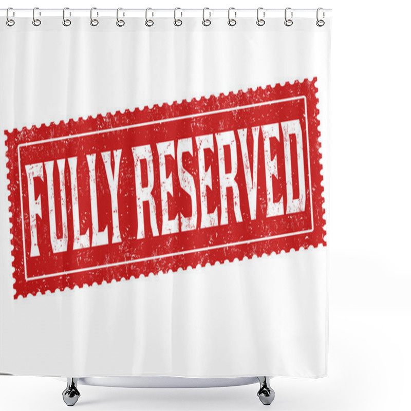 Personality  Fully Reserved Sign Or Stamp Shower Curtains