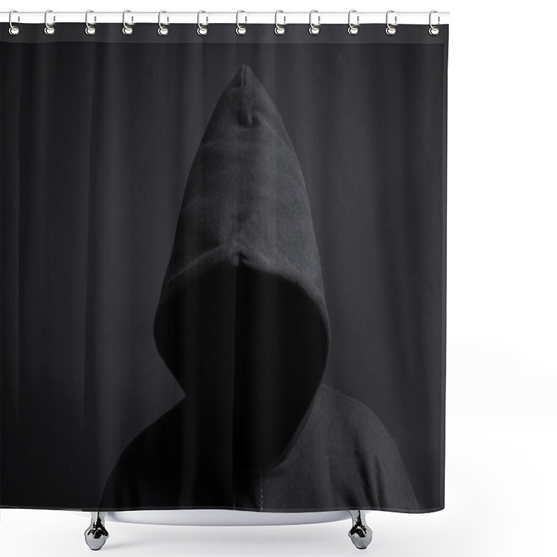 Personality  Faceless Person Shower Curtains