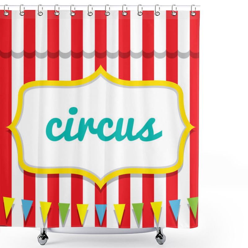 Personality  Circus Vector Illustratio Shower Curtains