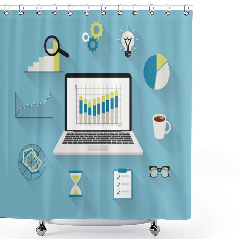 Personality  Analytics Process Shower Curtains