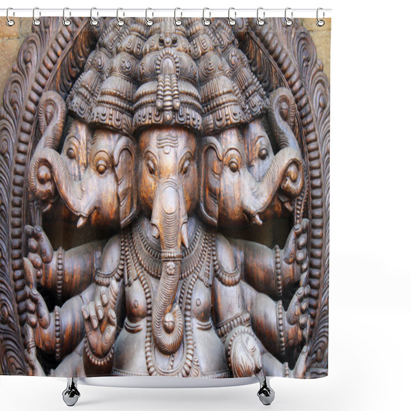 Personality  Ganesha Shower Curtains