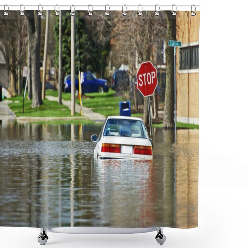 Personality  Car Under Water Shower Curtains