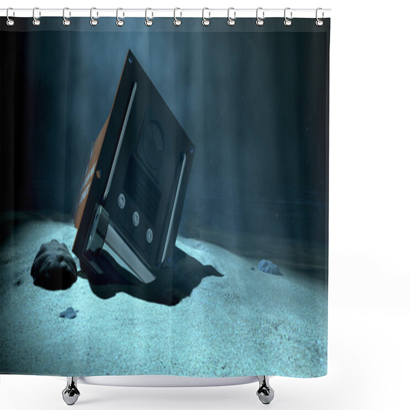 Personality  Flight Recorder Under The Sea Shower Curtains