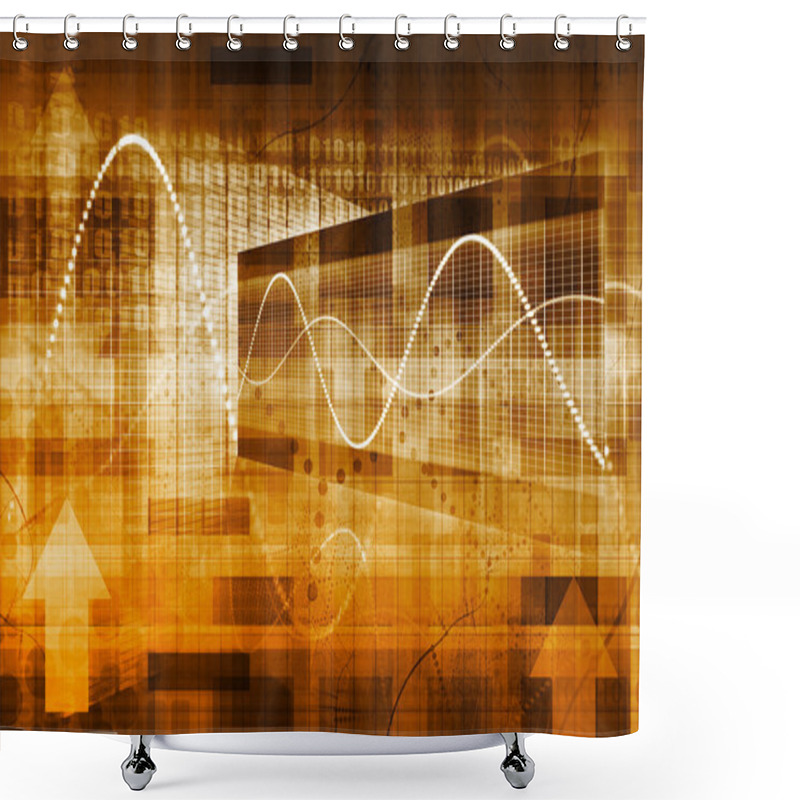 Personality  Technology Framework Shower Curtains