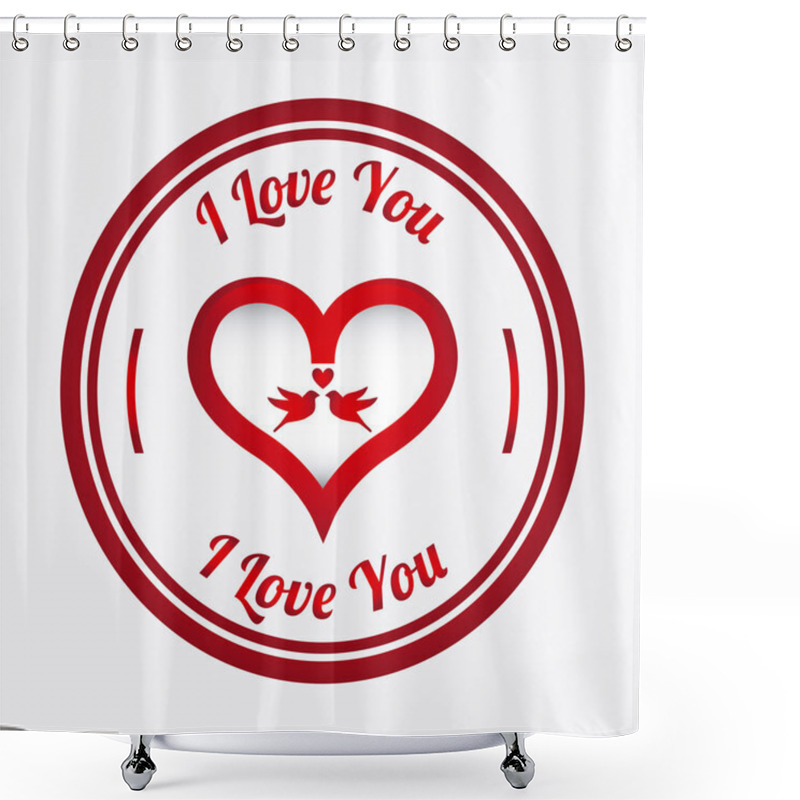 Personality  Love Design Shower Curtains