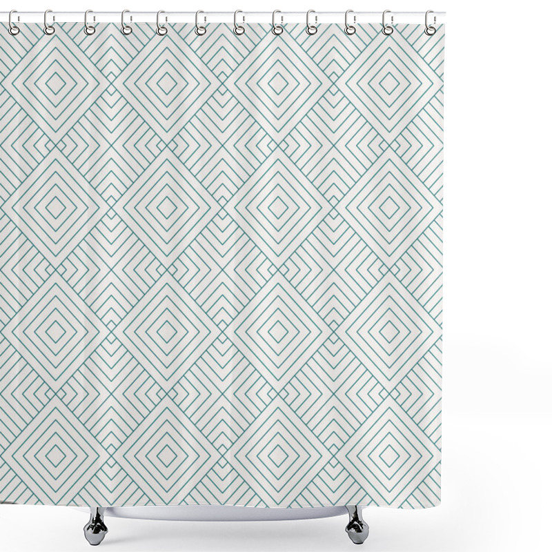 Personality  Vector Seamless Pattern And Modern Stylish Texture. Repeating Geometric Simple Rectangular Background With Striped Elements. Shower Curtains