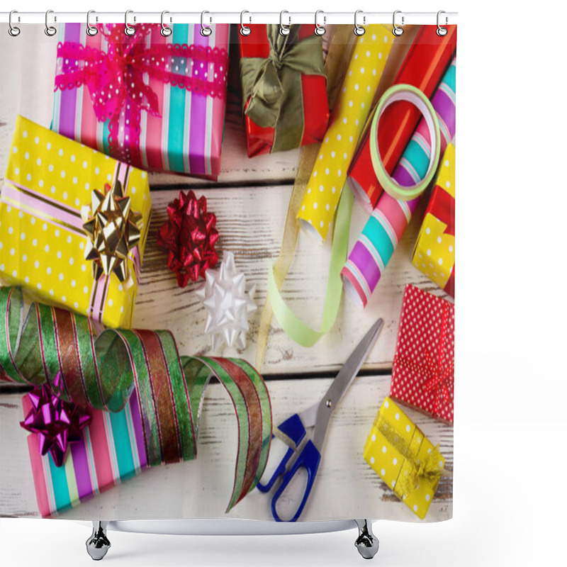 Personality  Christmas Presents, Wrapping Papers And Accessories. Shower Curtains