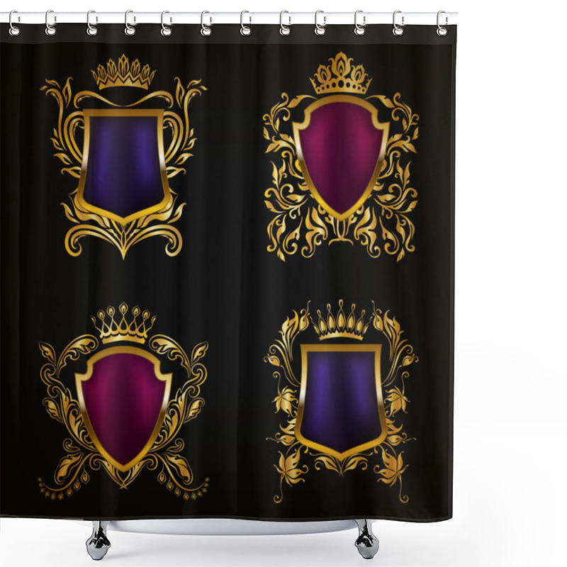 Personality  Monogram Logos Set Shower Curtains