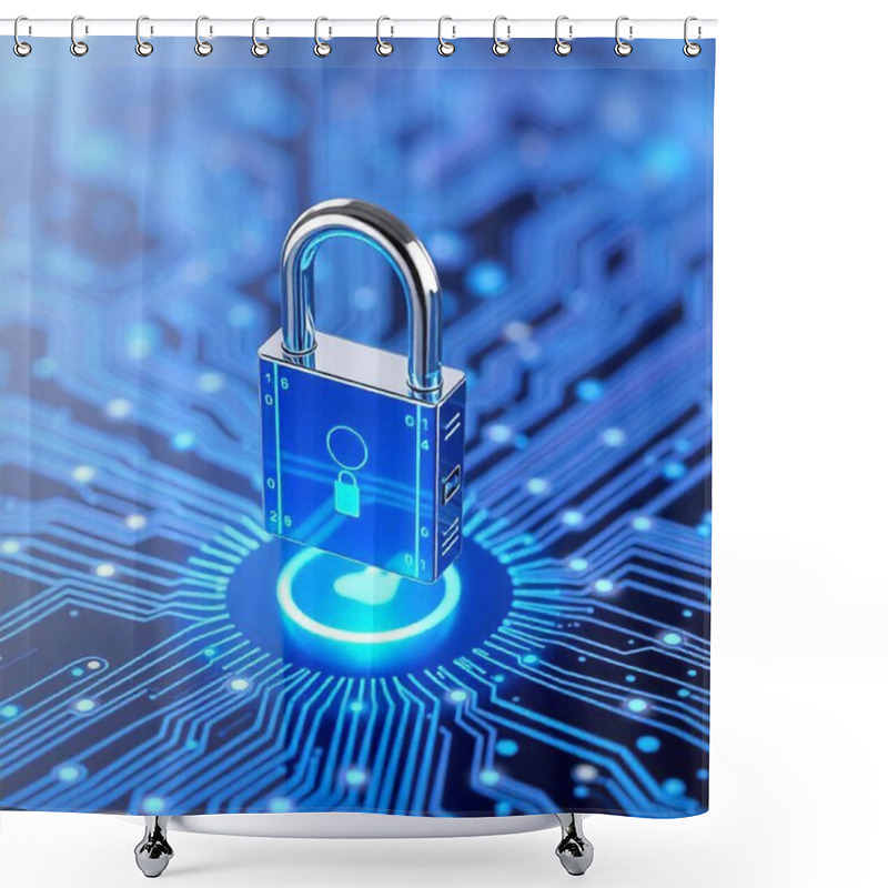 Personality  Cyber Security Lock Data Protection Cyber Security Privacy Cyber Security Concept Background With Keyhole Man With Laptop, Cyber Security  Blockchain Technology Abstract Background. VPN Virtual Private Network Protocol Concept Cyber Security, Data Shower Curtains