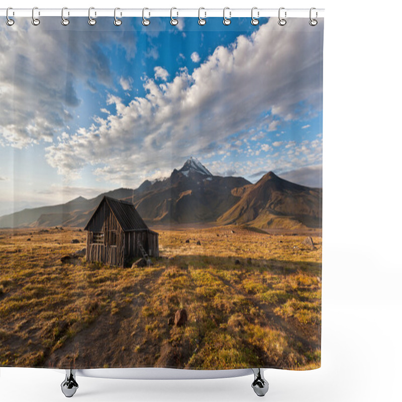 Personality  Camping On Kamchatka. Shower Curtains