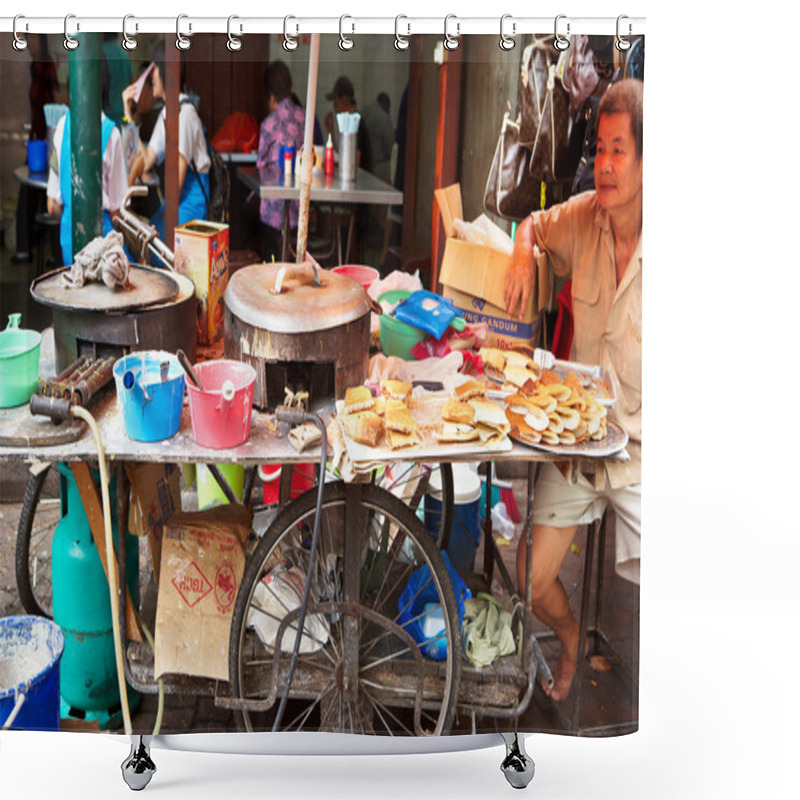 Personality  Traditional Cake Seller In Kuala Lumpur Shower Curtains