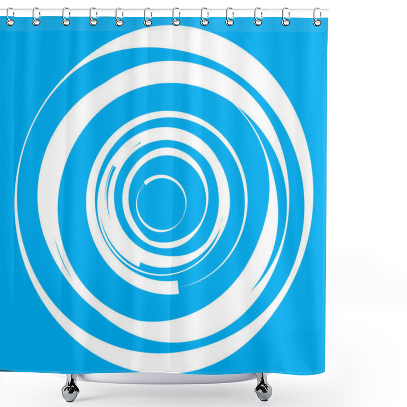 Personality  Circular, Radial Motif. Abstract Mandala Icon Shower Curtains