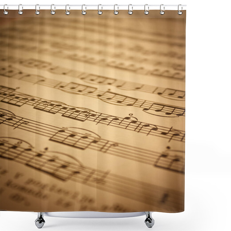 Personality  Music Notes Background Shower Curtains