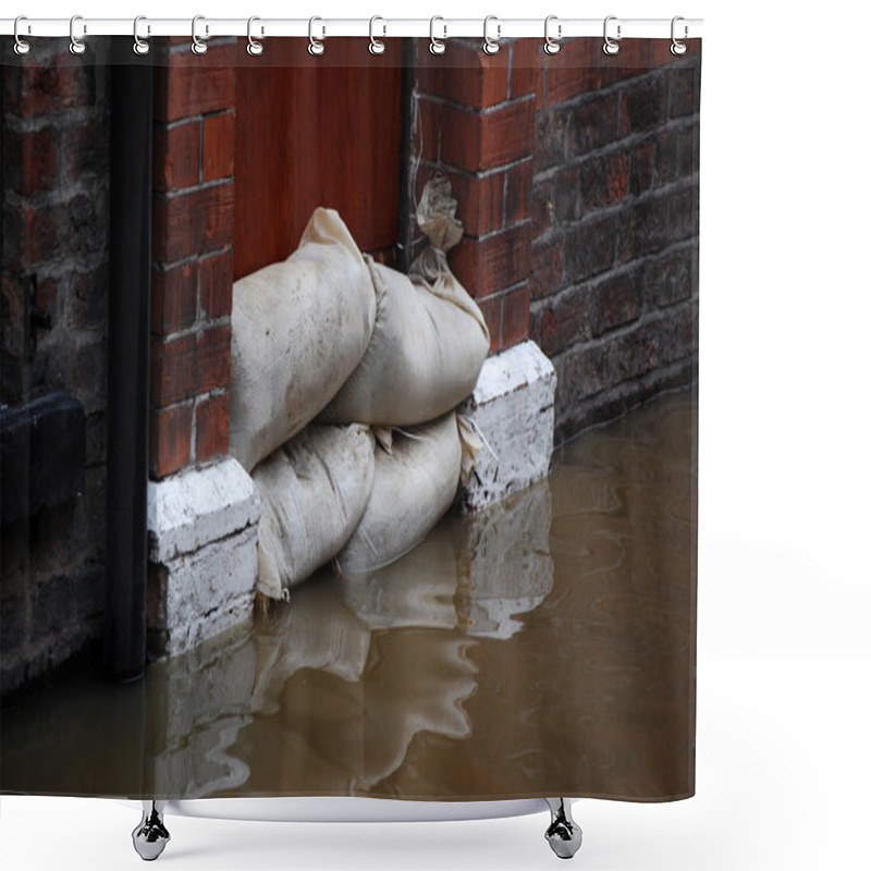 Personality  Flood Defences Shower Curtains