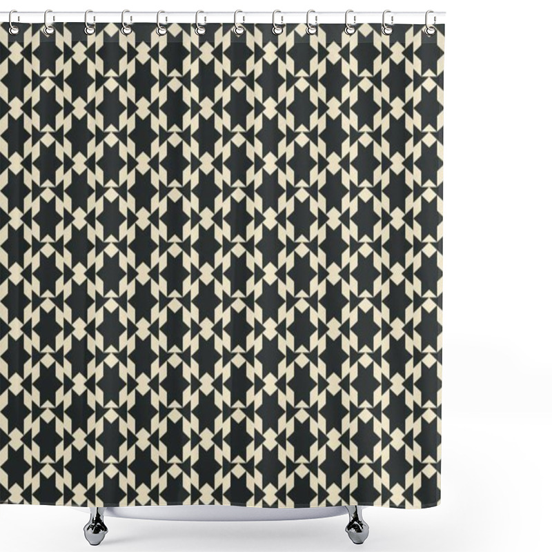 Personality  Seamless Abstract Background With Geometric Elements Shower Curtains