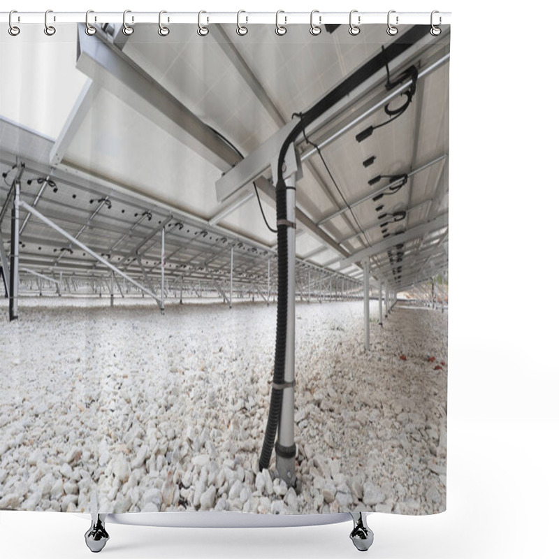 Personality  Solarfarm Cable Entry To Ground Shower Curtains