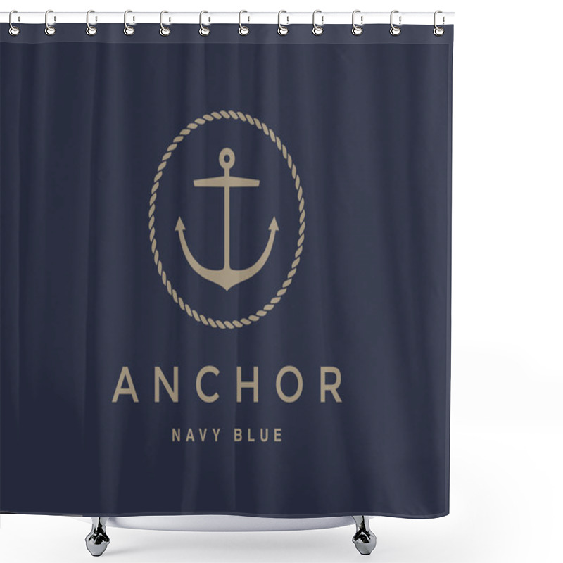 Personality  Anchor Emblem Design Shower Curtains