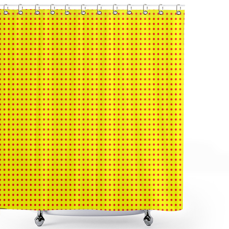 Personality  Red And Yellow Abstract Pattern Shower Curtains