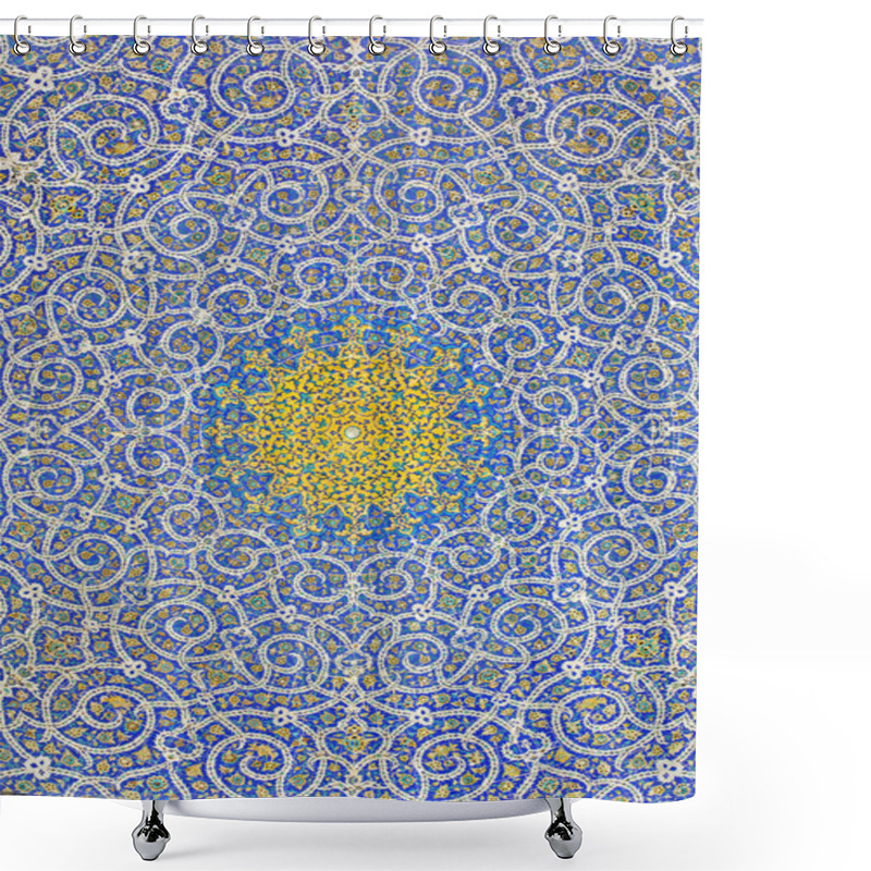 Personality  Islamic Motif Design On The Ceiling Of A Mosque Shower Curtains