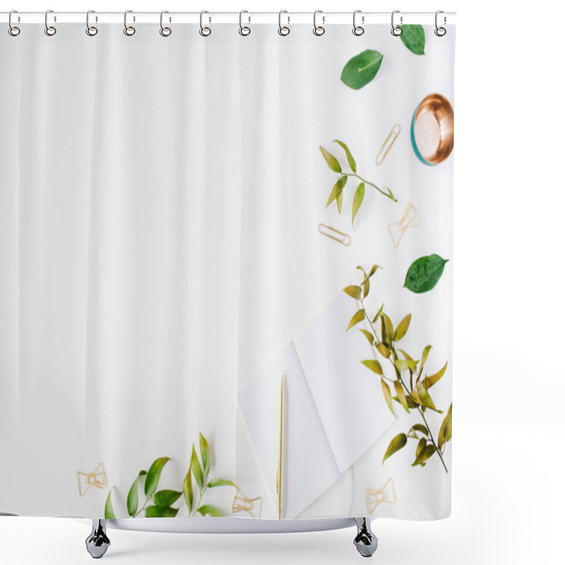 Personality  Feminine Floral Office Workspace Shower Curtains