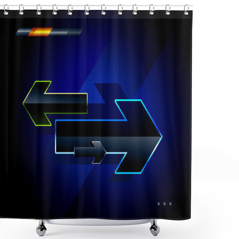 Personality  High Tech Arrows Shower Curtains