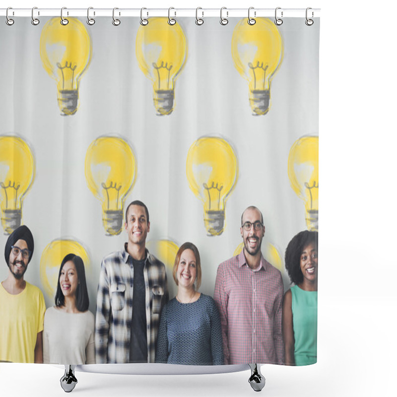 Personality  Diversity People With Idea Shower Curtains