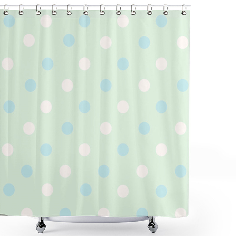 Personality  Pattern With Polka Dots Shower Curtains