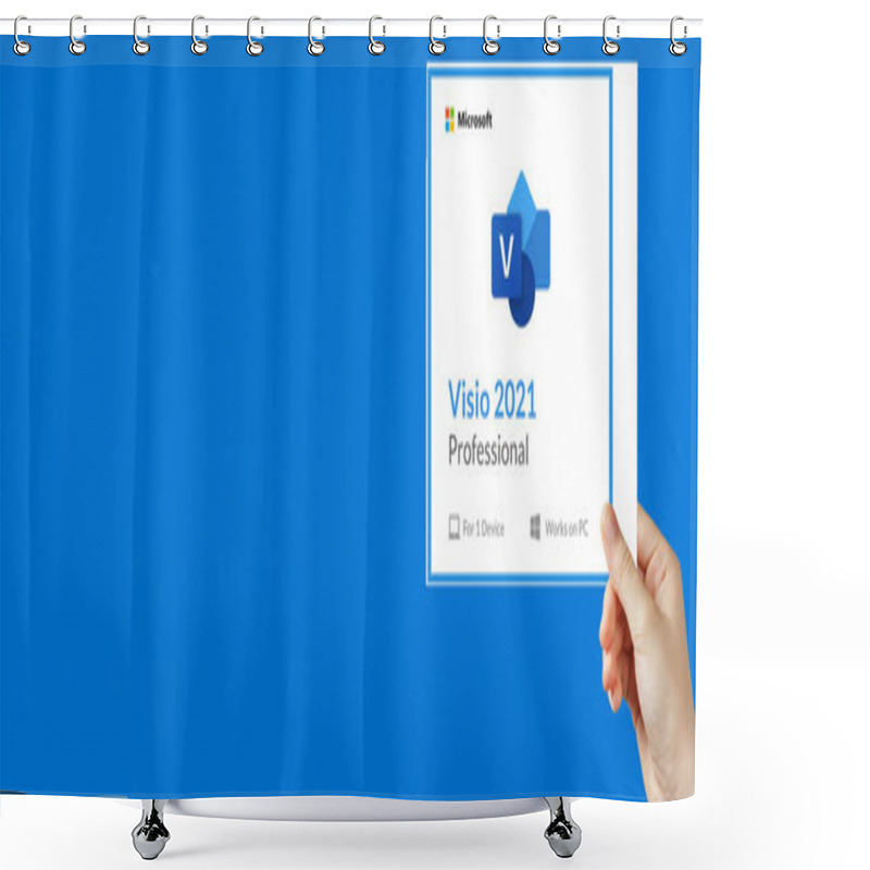 Personality  Microsoft Visio 2021 Professional Product Shower Curtains