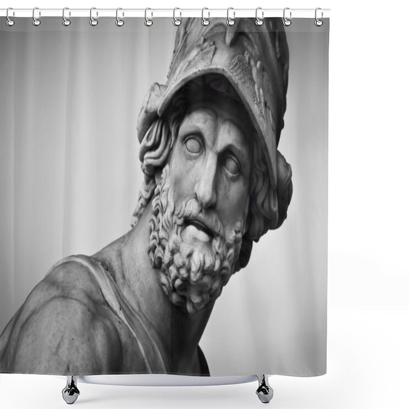 Personality  Ancient Sculpture Of Menelaus Shower Curtains