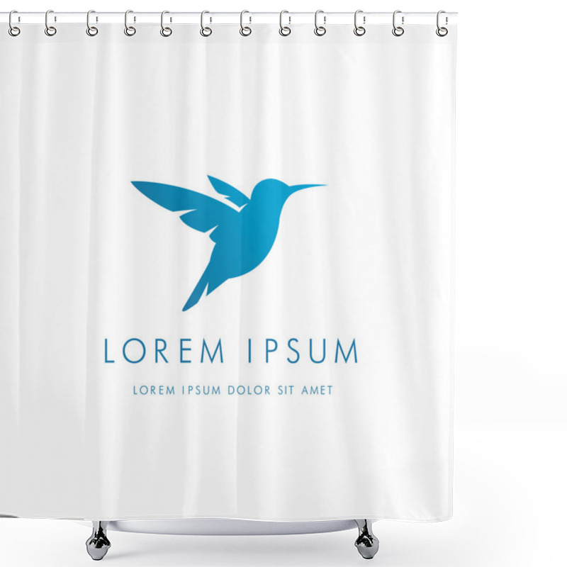 Personality  Colibri Corporate Logo.  Shower Curtains