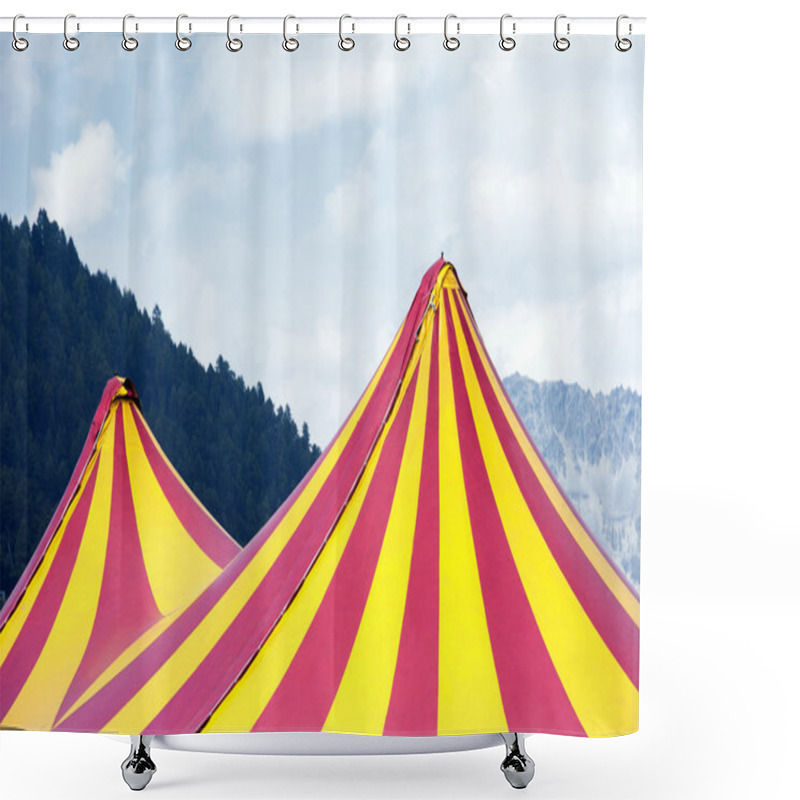 Personality  Circus Tent Shower Curtains